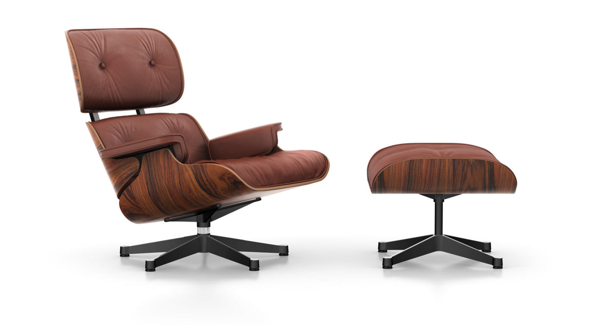 Brown leather deals eames chair